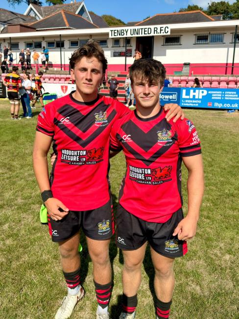 Madoc Evans and Alfie Luger - teenage stars for The Seasiders